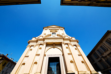 Image showing column old architecture in italy   and sunlight