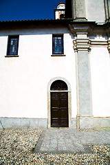 Image showing old architecture in italy milan religion and sunlight