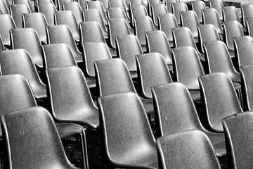 Image showing empty seat in italy europe background black  texture