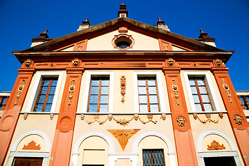 Image showing column   in italy europe      and sunlight