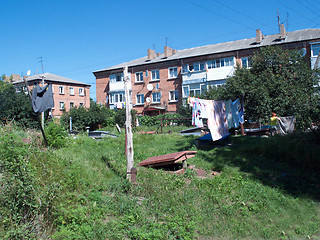 Image showing two brick houses