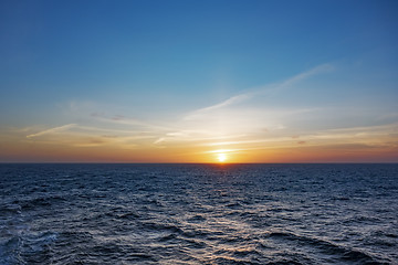 Image showing atlantic sunset