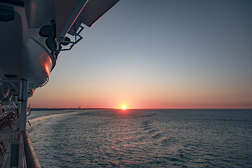 Image showing elbe sunset