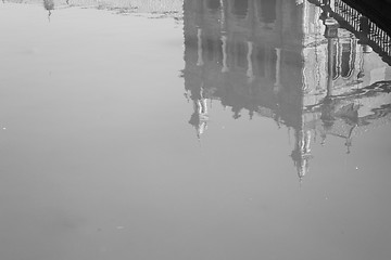 Image showing Reflection of a building in Spain square