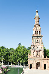 Image showing Tower at Spain square in Seville