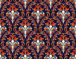 Image showing seamless damask pattern