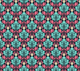 Image showing seamless damask pattern