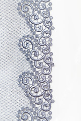 Image showing Decorative silver lace