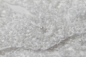 Image showing Detail of wedding lace