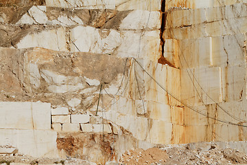 Image showing White marble quarry