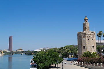 Image showing Gold tower by Guadalquivir