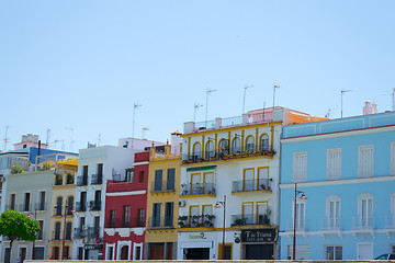 Image showing Colorfull houses in Triana