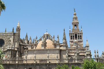 Image showing Giralda and Santa Maria de la Sede cathedral