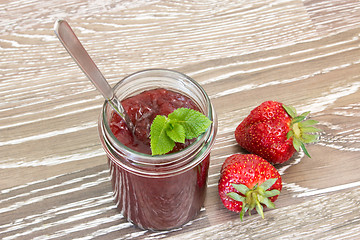 Image showing Strawberry jam