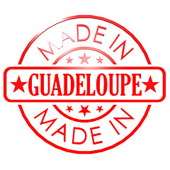 Image showing Made in Guadeloupe red seal