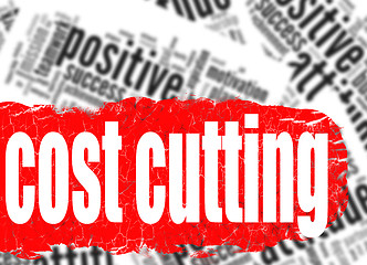 Image showing Word cloud cost cutting