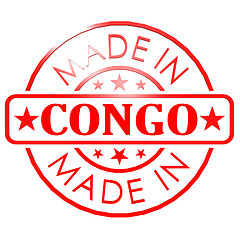 Image showing Made in Congo red seal