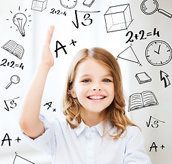 Image showing student girl studying at school