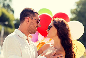 Image showing smiling couple in city