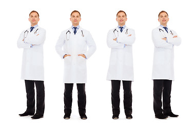 Image showing happy doctors with stethoscope