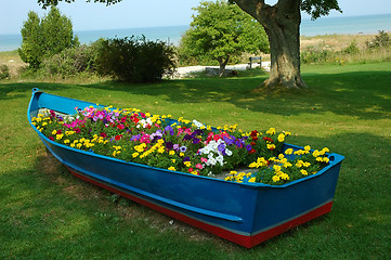 Image showing Blue Boat