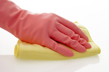 Image showing Pink gloves