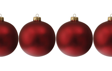 Image showing Red chrismas balls