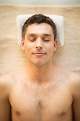 Image showing man in spa