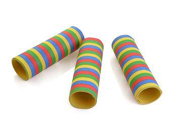 Image showing Rolled paper streamer