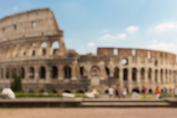 Image showing Colosseum in Rome background