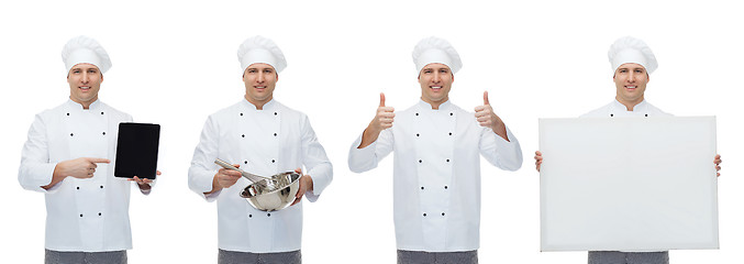 Image showing happy male chef cook set