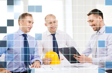 Image showing happy team of architects and designers in office