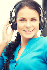 Image showing woman with headphones