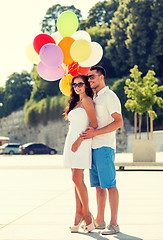 Image showing smiling couple in city