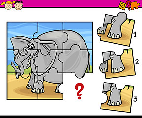 Image showing jigsaw preschool cartoon game