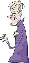 Image showing dracula vampire cartoon illustration