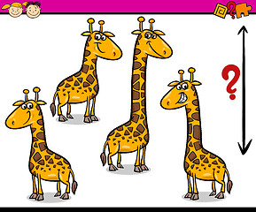 Image showing preschool task cartoon illustration