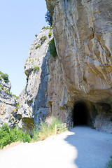 Image showing Tunel through the rock