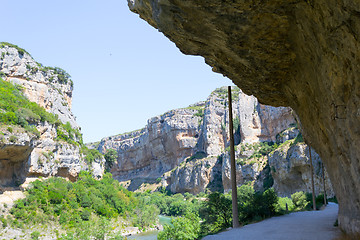 Image showing Path by lumbier gorge