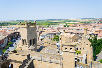 Image showing Top of the Castle of Olite