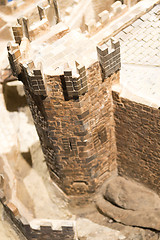 Image showing Corner tower at Castle of Xavier