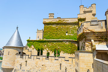 Image showing Green walls in Olite