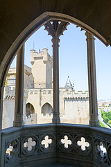 Image showing Balcony to a castle