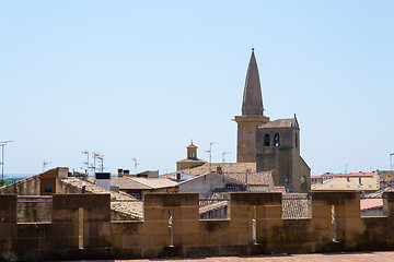 Image showing From the walls of the Castle of Olite