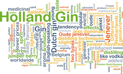 Image showing Holland gin background concept