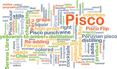 Image showing Pisco background concept