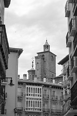 Image showing San Saturnino church inblack and white