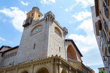 Image showing Saint Nicholas church in Pamplona