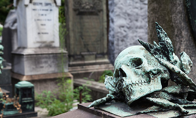 Image showing Old Cemetery statue