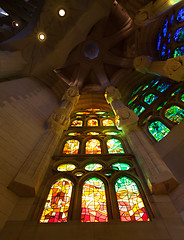 Image showing Church windows interior